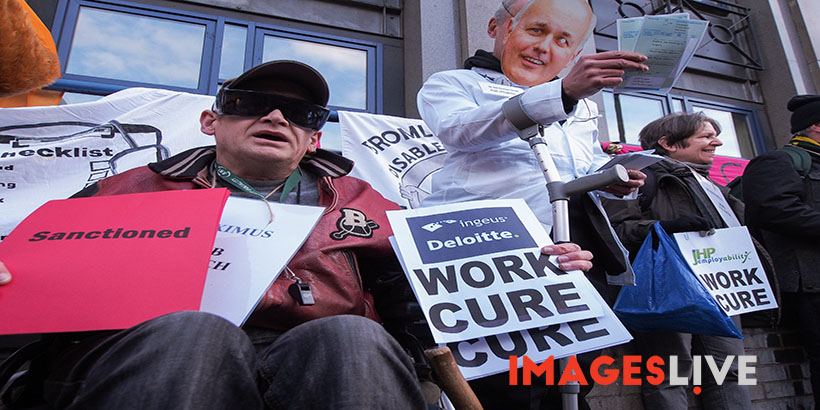 Disability rights campaigners, Junior Doctors, GPs and trade unionists protested outside City Road Medical Centre to express their alarm at plans being piloted in Islington without risk assessment by the Department for Work and Pensions (DWP) to install so-called "Job Coaches" in doctors' surgeries to coerce patients with long-term physical and mental illnesses into finding work. 

The protesters fear that this dangerously blurs the line between the National Health Service and the DWP, and that vulnerable patients - especially those with mental health issues who may already have suffered punitive sanctions at the hands of the DWP - will lose all trust in their doctors who will become de facto agents of the DWP and will stop visiting them, even if it endangers their own health.