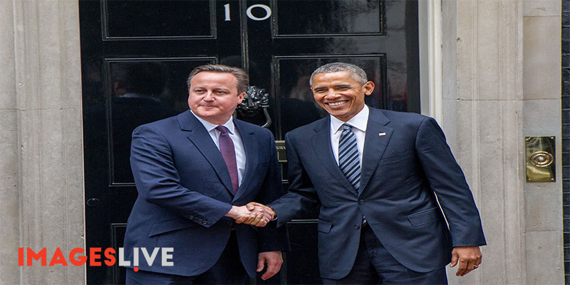 US President, Barack Obama on his visit to Number 10 Downing Street. Obama is holding bilateral talks with UK Prime Minister, David Cameron. The talks will likely focus on counter-Islamic State efforts, the upcoming NATO Summit and the Ukraine.