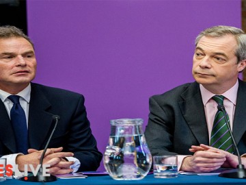 UKIP Leader, Nigel Farage and Mayoral Candidate, Peter Whittle at the launch of their London Manifesto.