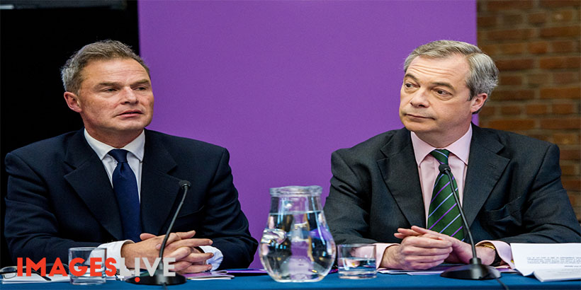 UKIP Leader, Nigel Farage and Mayoral Candidate, Peter Whittle at the launch of their London Manifesto.